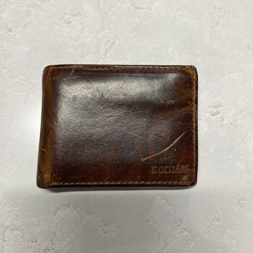 Kodak Dark Brown Leather Card Holder